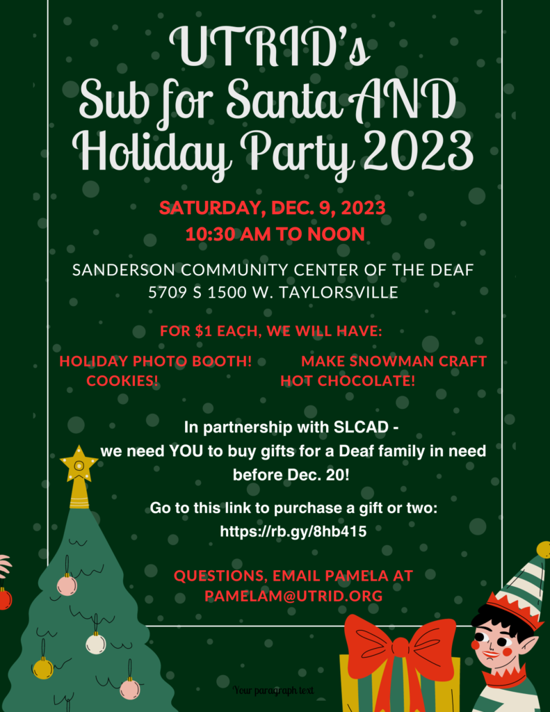 2024 Sub for Santa UTRID